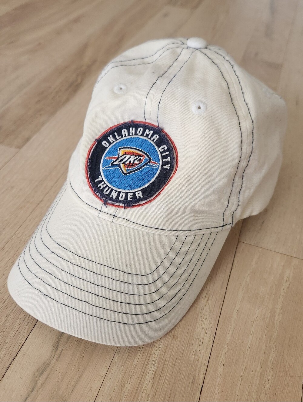 Oklahoma City Thunder OKC NBA Adjustable Baseball Cap Hat Embroidered Logo Patch
